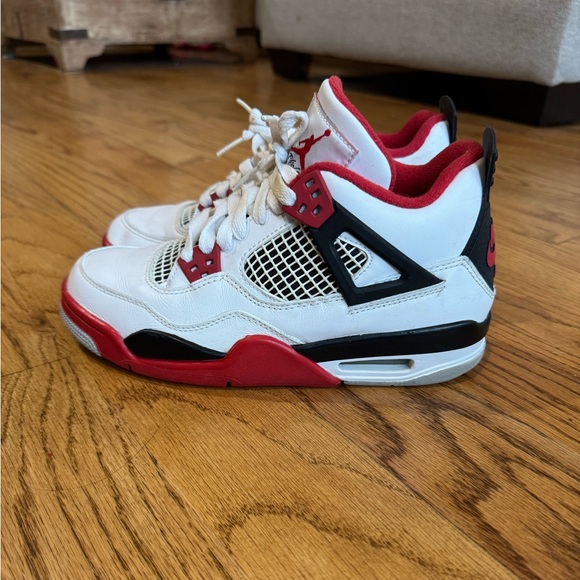 Size 5.5 - Nike Air Jordan 4 Retro OG GS Fire Red 2020 Men's Shoes